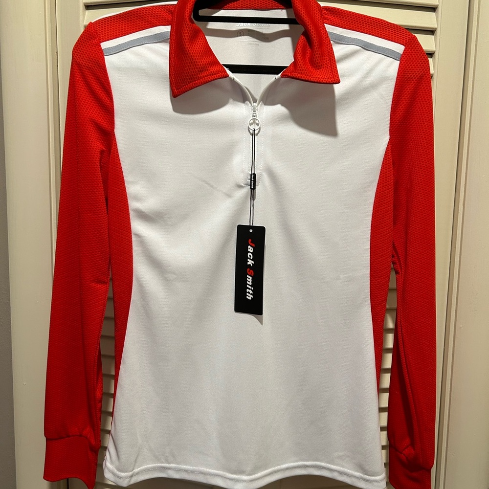 NWT JACK SMITH long sleeve Golf Sport Pullover Activewear